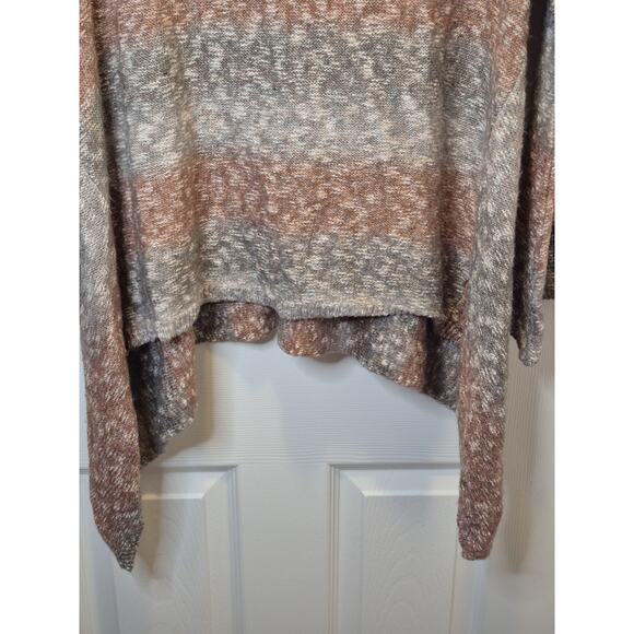 Knox Rose Oversized Tunic Women's XXL Striped Knit Sweater With Stitched Details - Picture 4 of 8